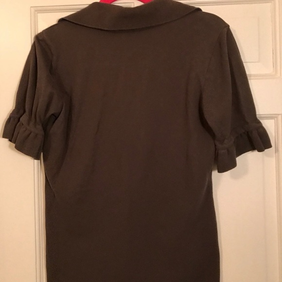 Burberry polo top with ruffled sleeves - Picture 4 of 5